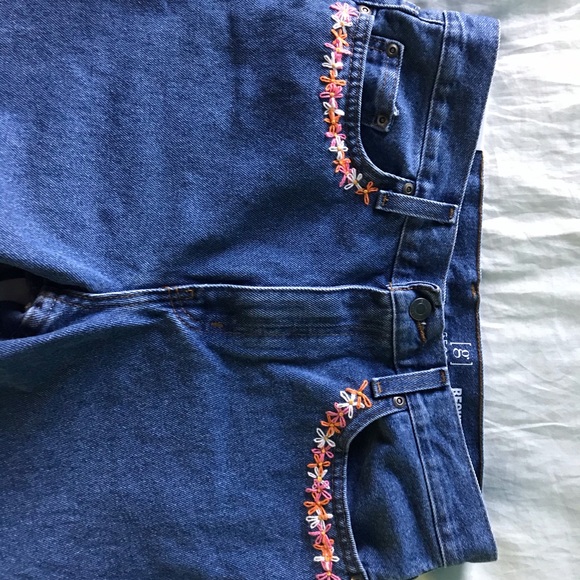 Hand Embroidered Jeans - Picture 2 of 8